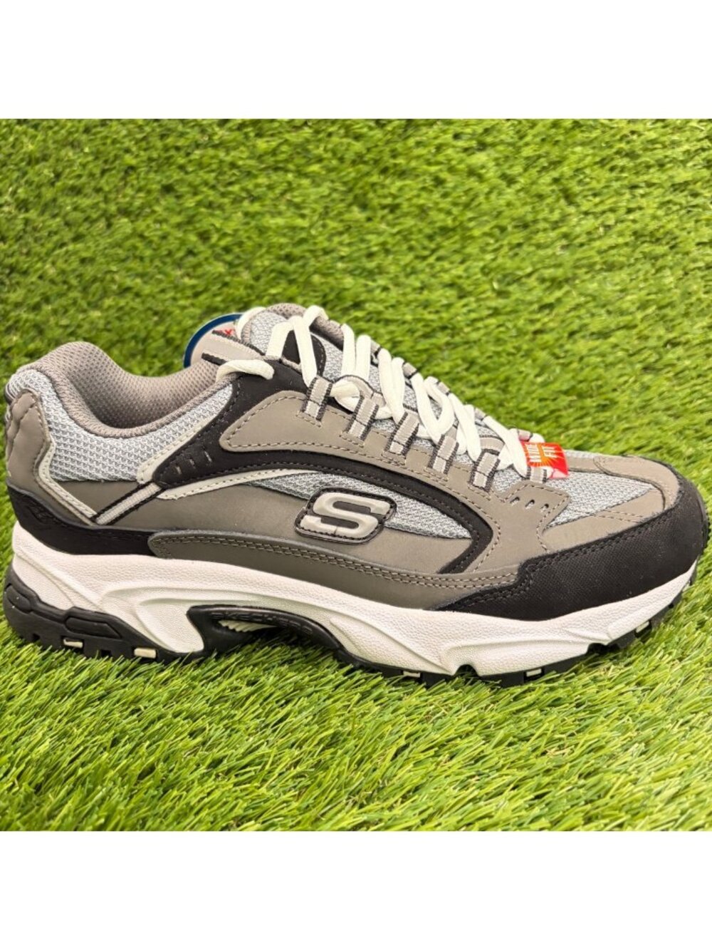 Skechers Stamina Cutback Mens Size 9EE Gray Athletic Running Shoes Sneakers